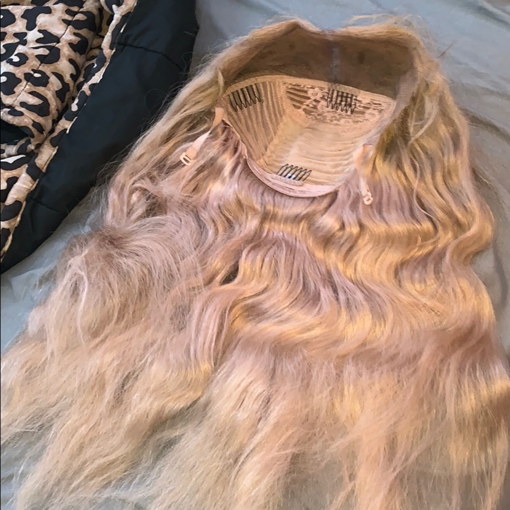 Full lace blonde wig
